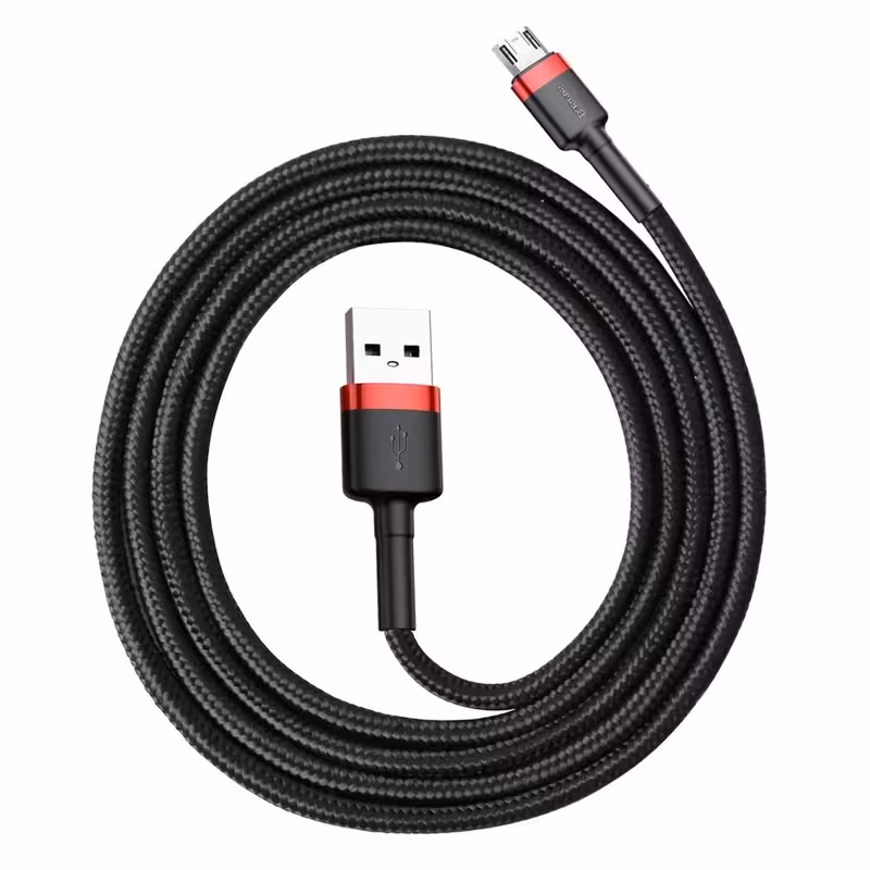 کابل شارژر میکرو USB با طول یک متر باسئوس مدل CAMKLF-BG1-M