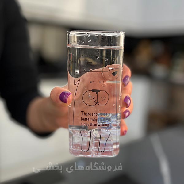 لیوان پیرکس مدل دسته دار طرحدار کد 009