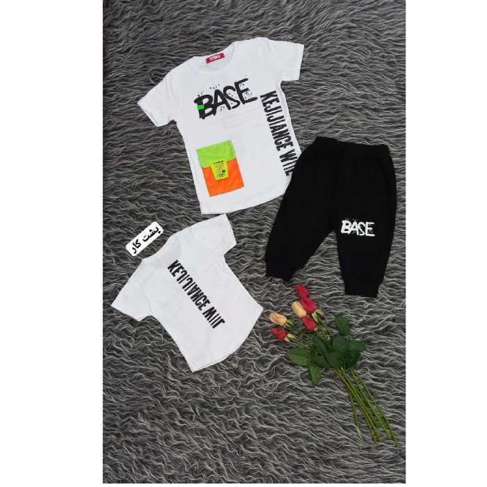 تیشرت وشلوارک اسپرت بچگانه جنس پنبه سایزبندی 35  40  45. 50