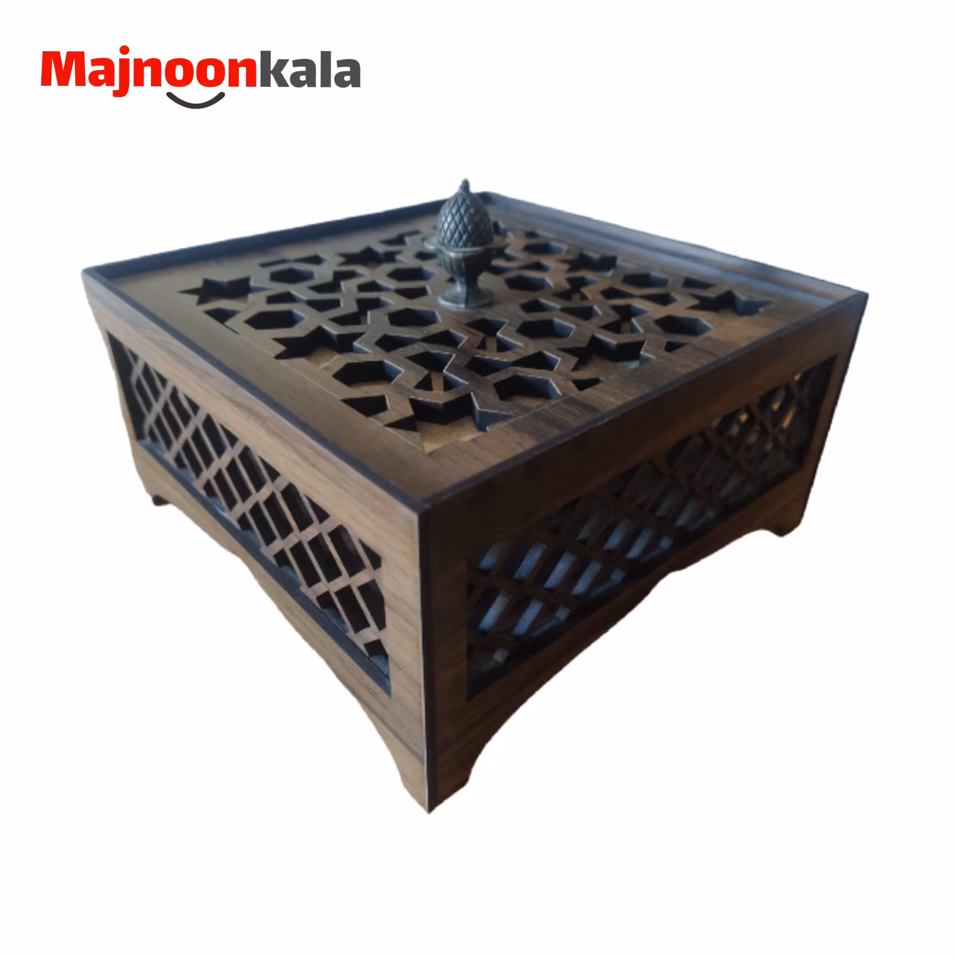 جعبه چوبی پذیرایی گز و شکلات