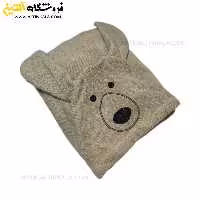 حوله پالتویی کودک سلین طرح سگ بژ سایز 6-7
