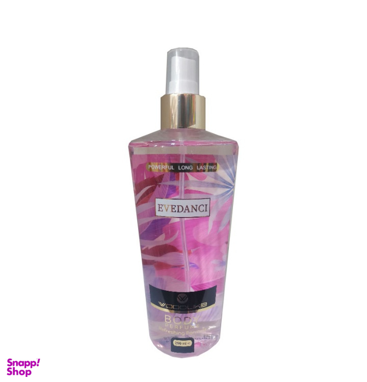 بادی اسپلش زنانه وودلایک مدل evedanci حجم 250 میلی لیتر