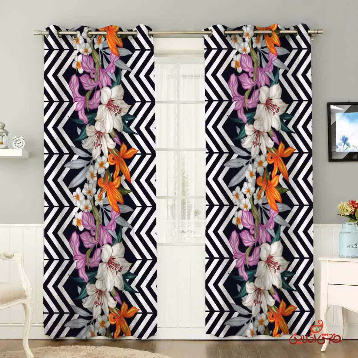 پرده 2عددی مدرن کد 2350