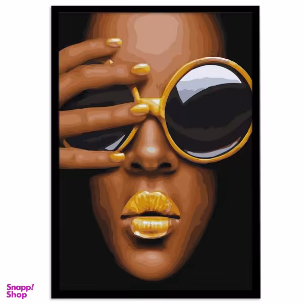 تابلو بکلیت طرح عینک و چهره مدل B-s2377