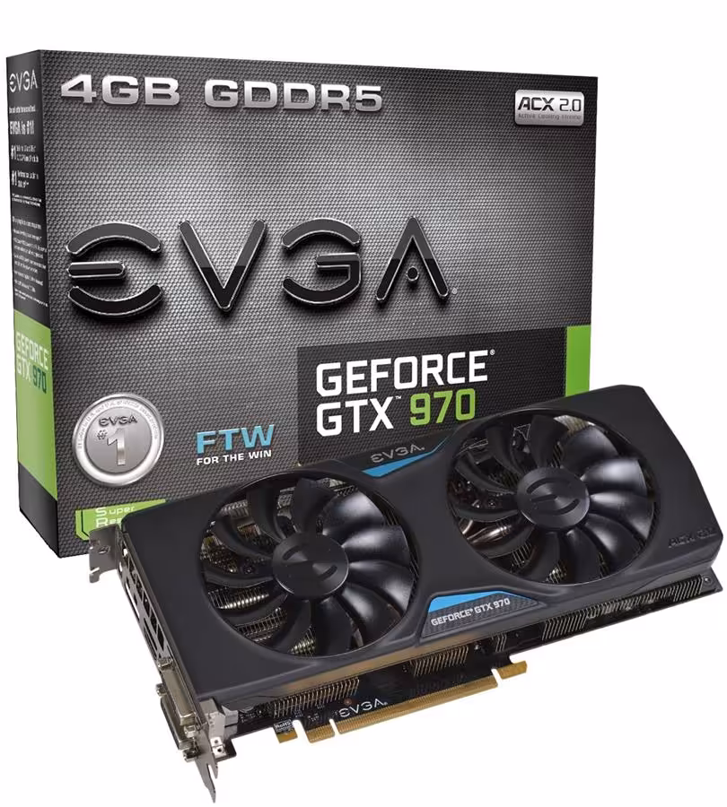 کارت گرافیک ای وی جی ای مدل جی تی ایکس 970 با ظرفیت 4 گیگابایت
