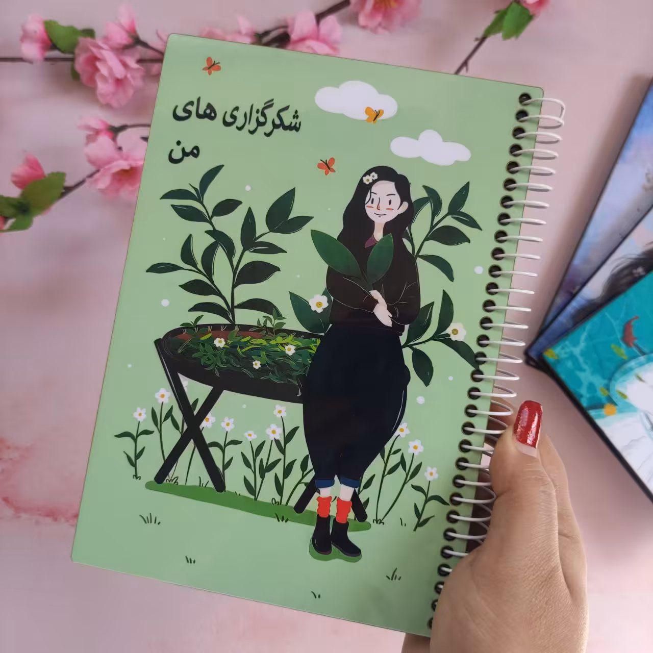 دفتر شکرگذاری جلد چوبی