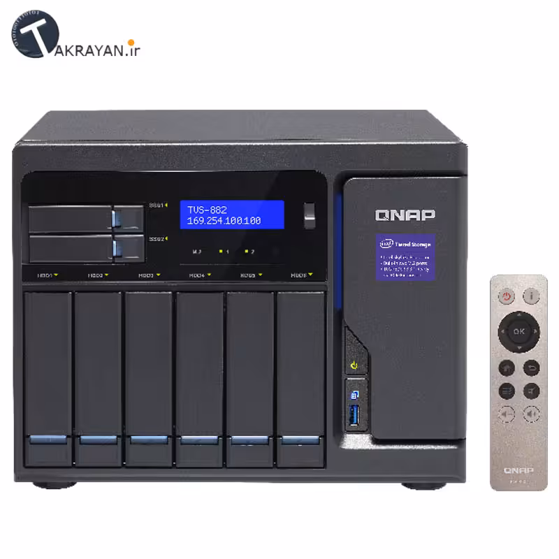 قیمت خرید NAS / ذخیره ساز تحت شبکه کیونپ QNAP TVS-882 | Ram 8GB