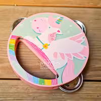 دایره زنگی چوبی پیکاردو طرح یونیکورن کد P/BZ-20-H/B