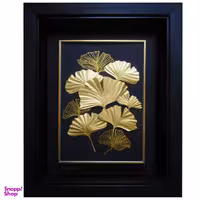 تابلو طلا کوب زرکات طرح گلبرگ مدل F140