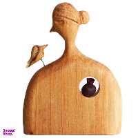 مجسمه چوبی کارکیا مدل شاه پری کد W19
