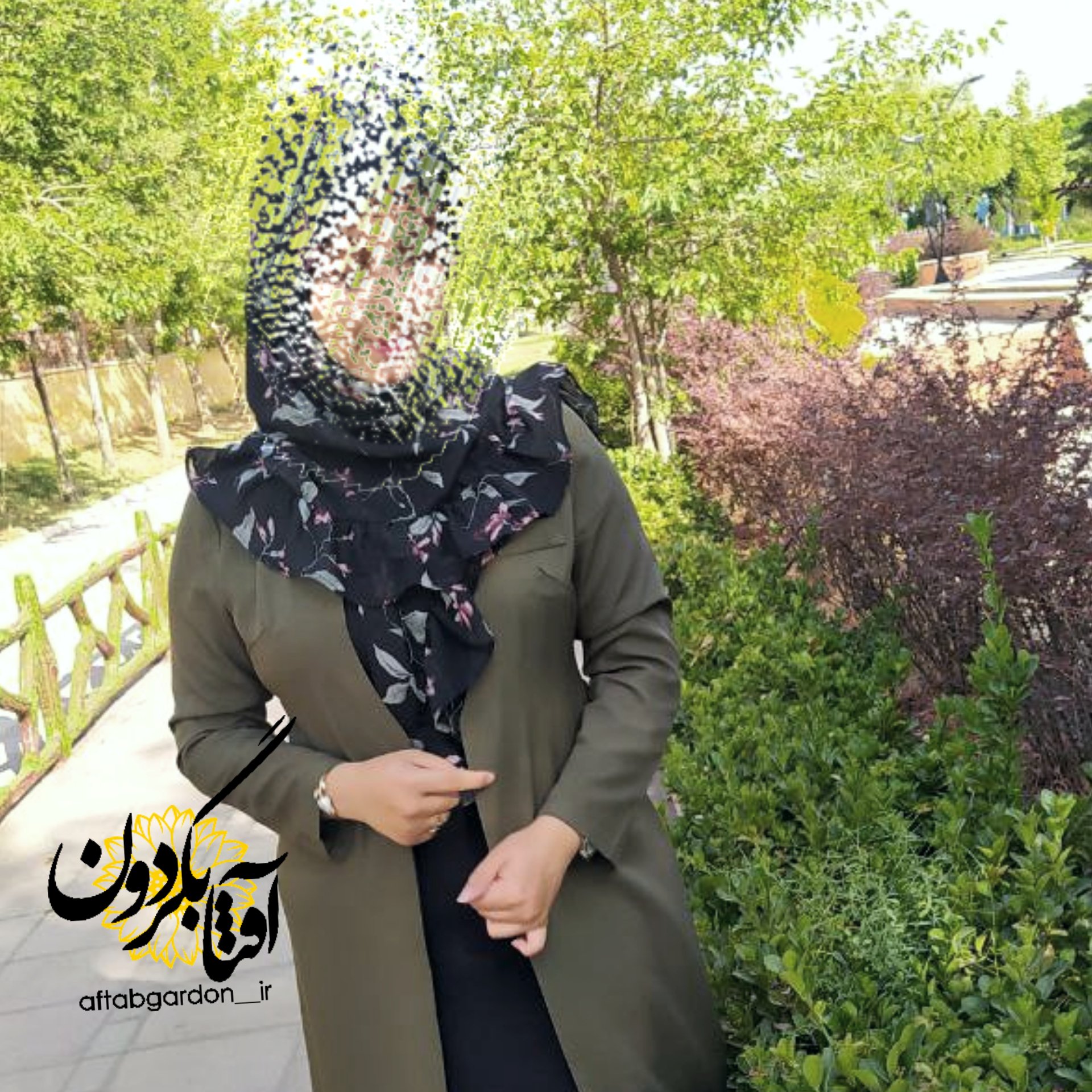 روسری حریر چیندار