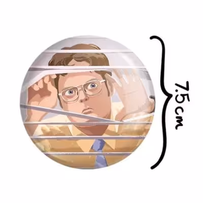 آینه جیبی خندالو مدل داویت شروت سریال آفیس The Office کد 10222