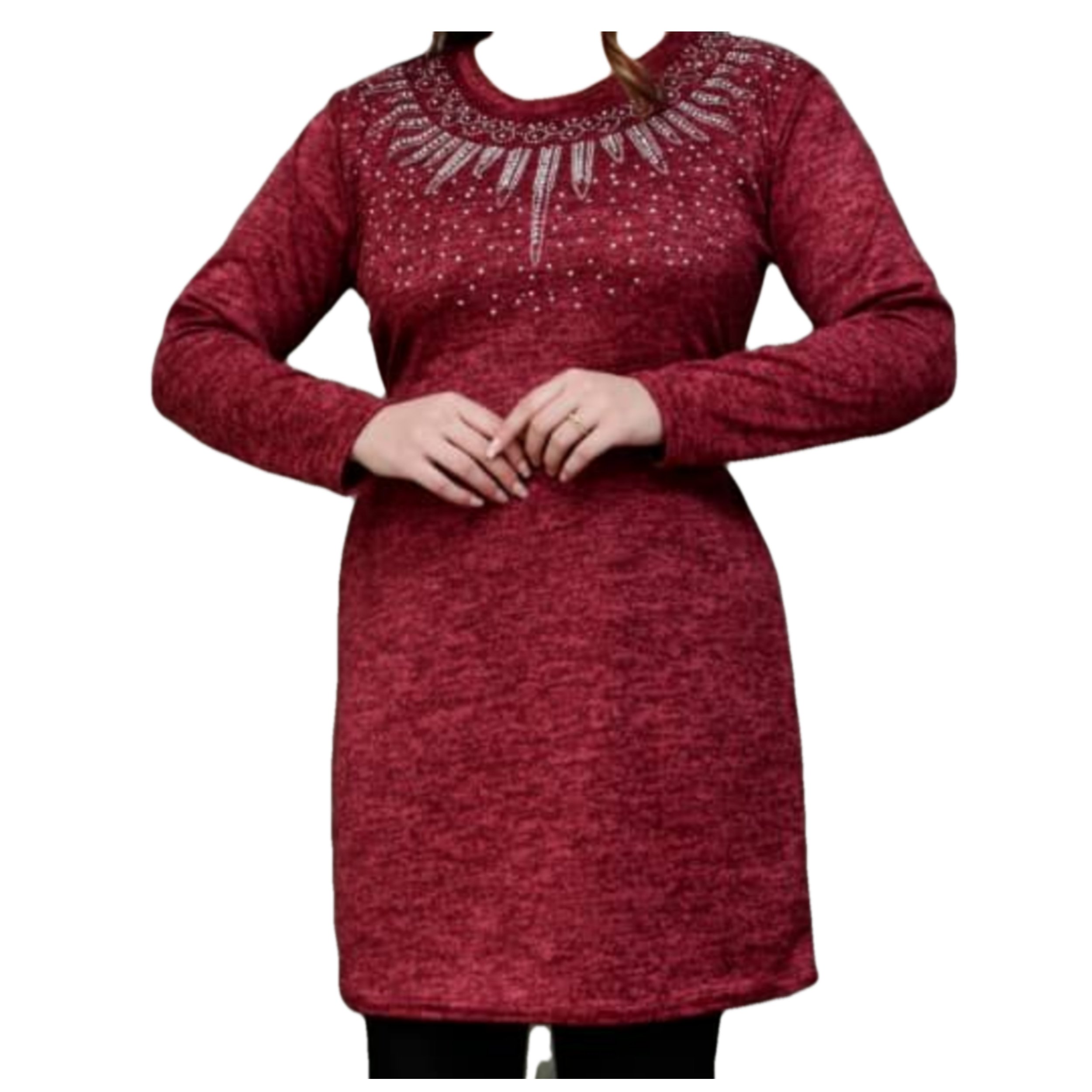 تونیک زنانه آنغوره نگین دوزی شده