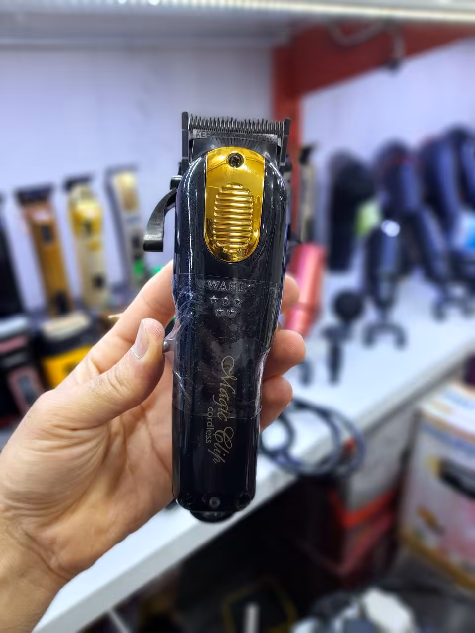 ماشین اصلاح وال مجیک کلیپ  گلد کورد لس شانه فلزی magic clip