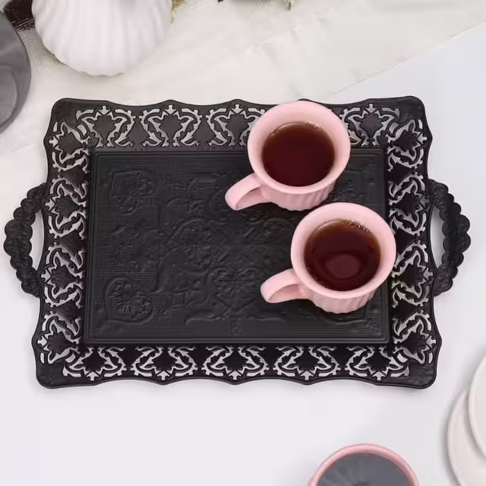 سینی فلزی طرحدارسایزبزرگ