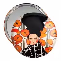 آینه جیبی خندالو مدل دخترونه کد 6136