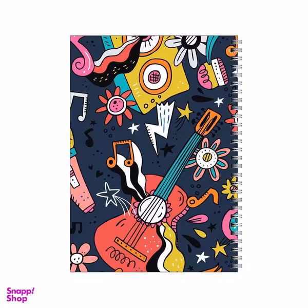 دفتر مشق 80 برگ بامبیلیپ طرح پترن گیتار و موسیقی کد 4033191