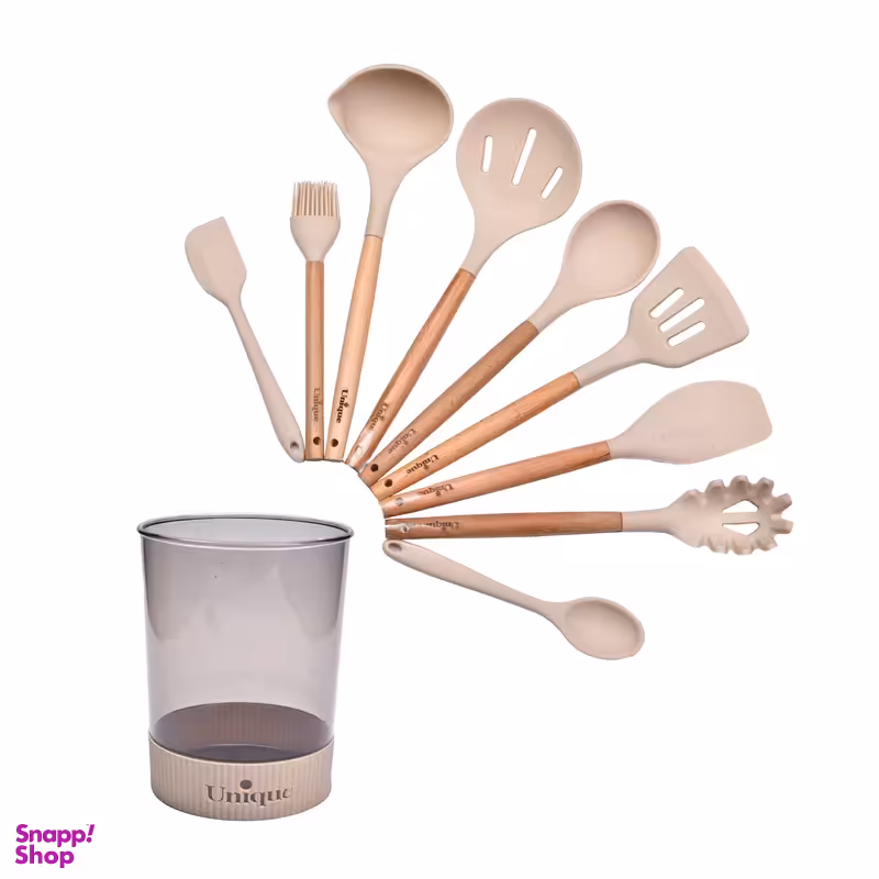 سرویس کفگیر و ملاقه 10 پارچه یونیک کد 1175