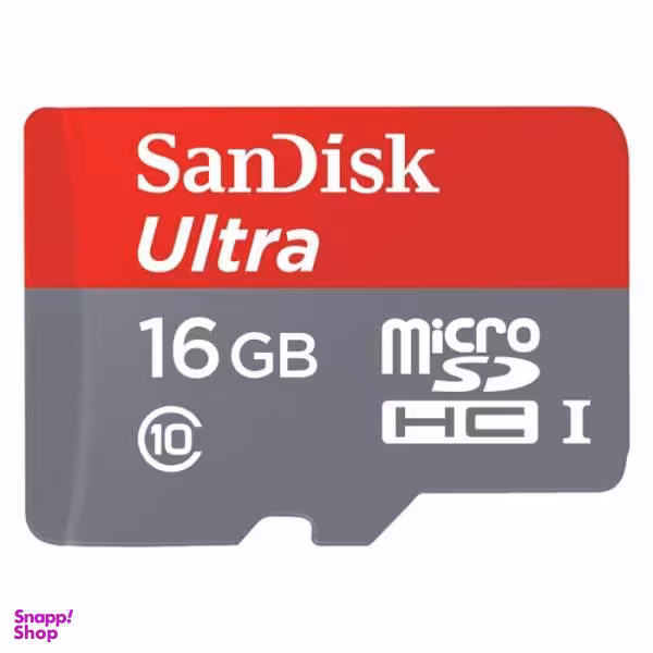 کارت حافظه microSD سن دیسک مدل Ultra کلاس 10 استاندارد UHS-I U1 ظرفیت 16 گیگابایت