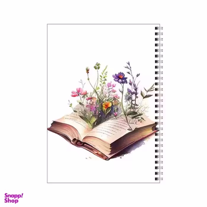 دفتر مشق 50 برگ بامبیلیپ طرح کتاب و گل کد 2069807