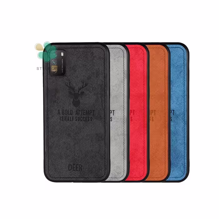 قاب گوشی شیائومی Xiaomi Poco M3 پارچه ای طرح گوزن
