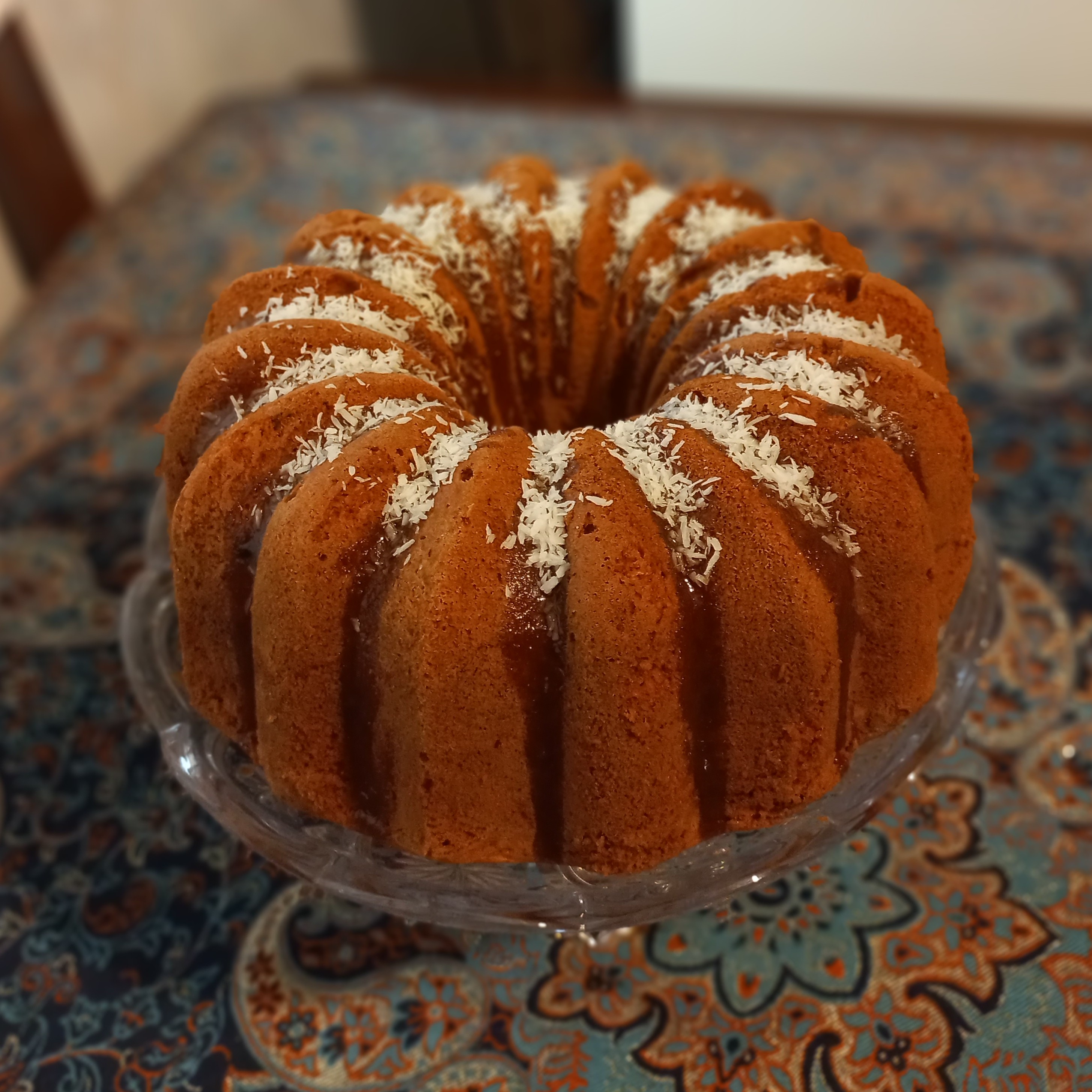 کیک موز و نارگیل خانگی