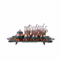 چای خوری فیروزه کوبی مدل F018 مجموعه 8 عددی