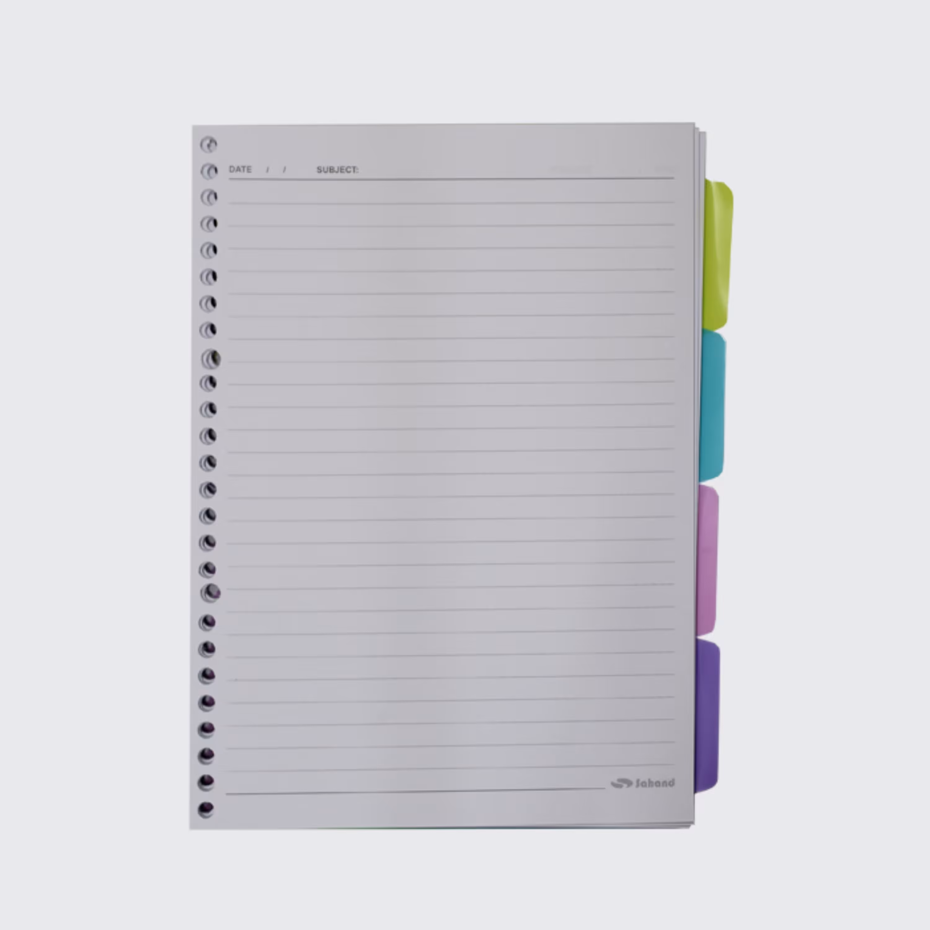 کاغذ دفتر کلاسوری 100برگ