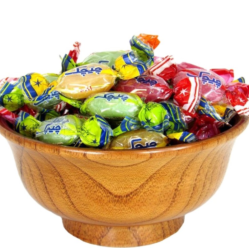 شکلات ژله میوه ای چیچک با تزیین شکر ( 500 گرم )