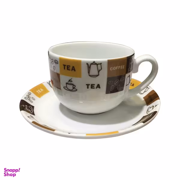 سرویس 12 پارچه چای خوری چینی زرین مدل کافی شاپ درجه یک