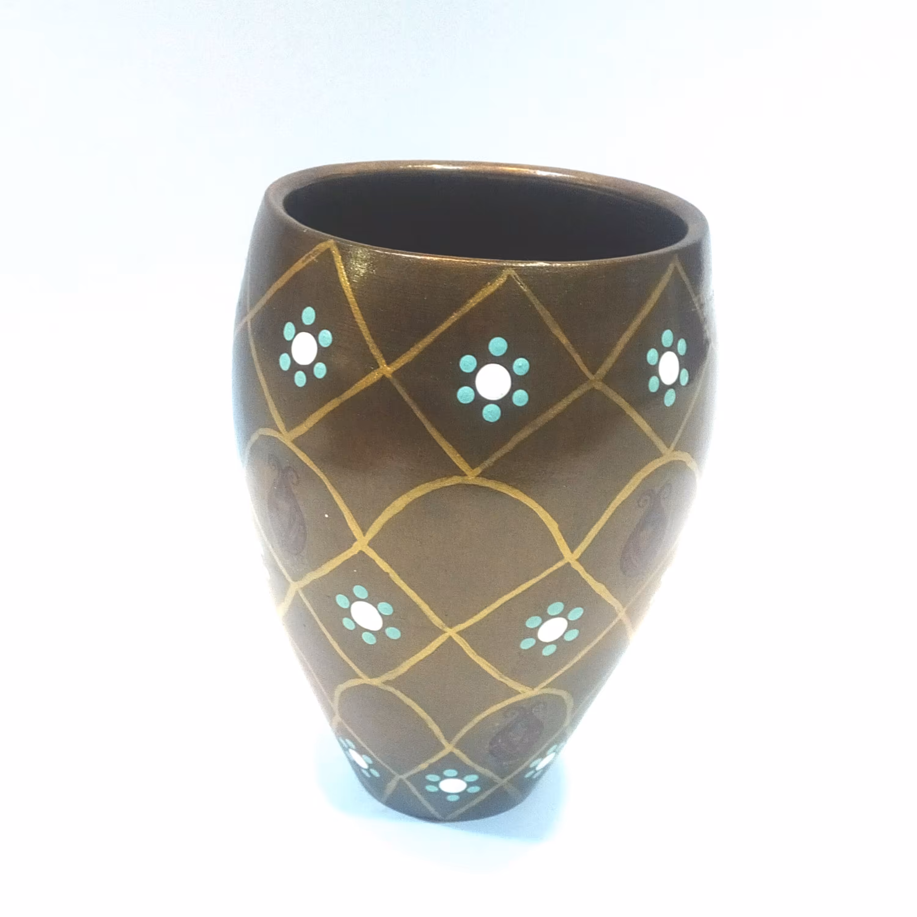 جاقلمی سفالی نقطه کوبی شده  بزرگ 