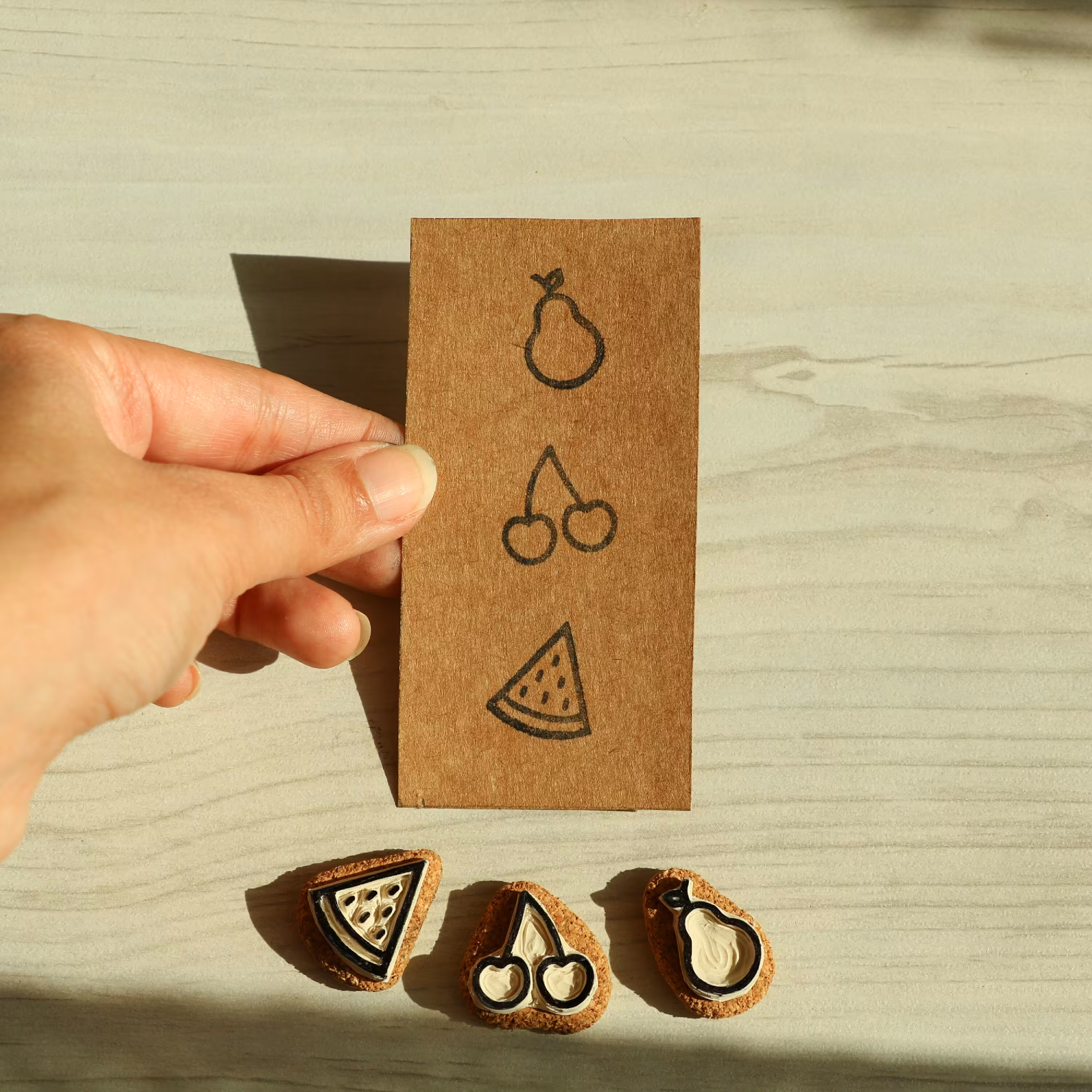 مُهر دستساز  پک سه تایی میوه 