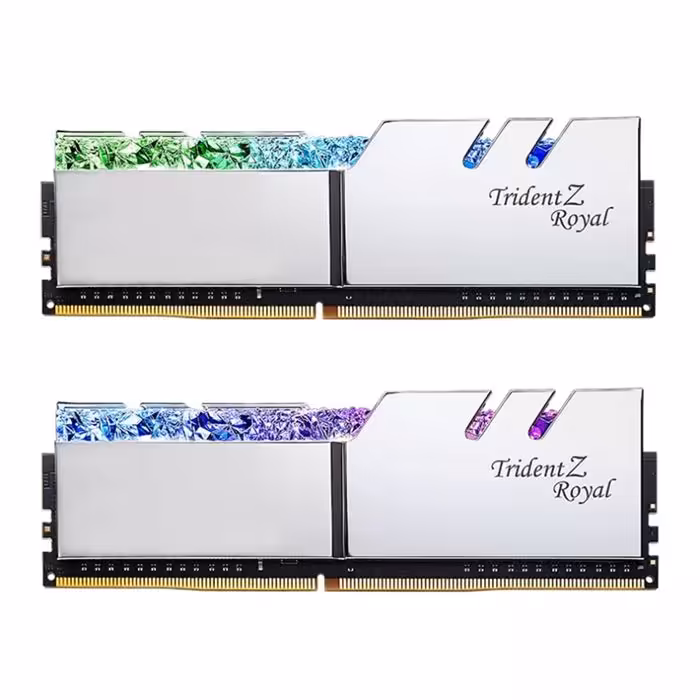 رم جی اسکیل Trident Z Royal RGB Silver 16GB 8GBx2 3600MHz CL18