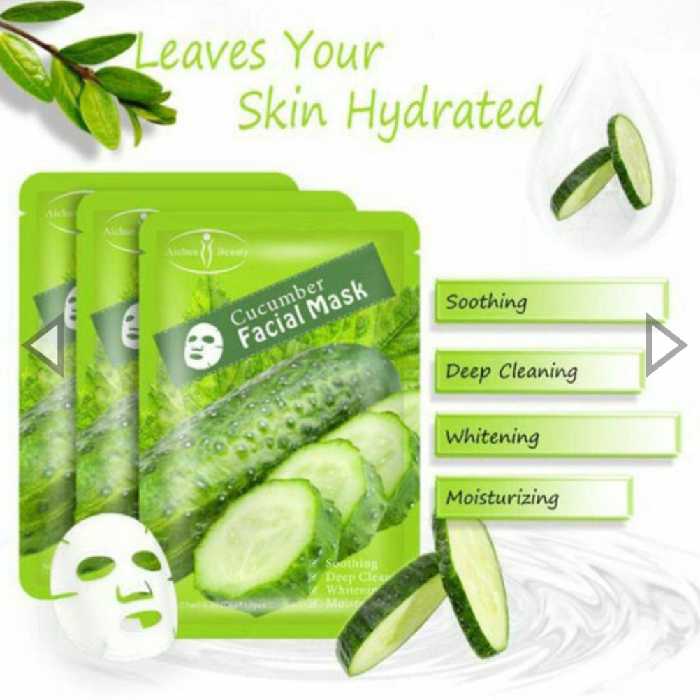 ماسک صورت ورقه ای آیچون بیوتی حاوی عصاره خیار حجم 25 گرم