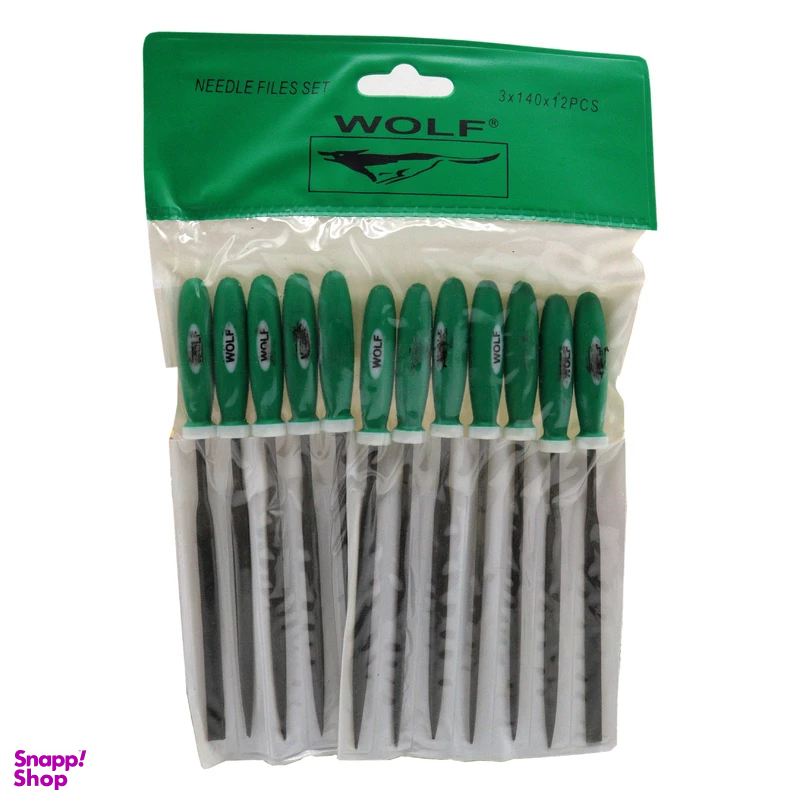 سوهان فلز ولف مدل دم موشی کد YP-3140 مجموعه 12 عددی