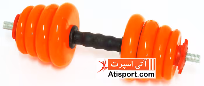 دمبل قابل تنظیم روکش دار رکورد 10 کیلویی