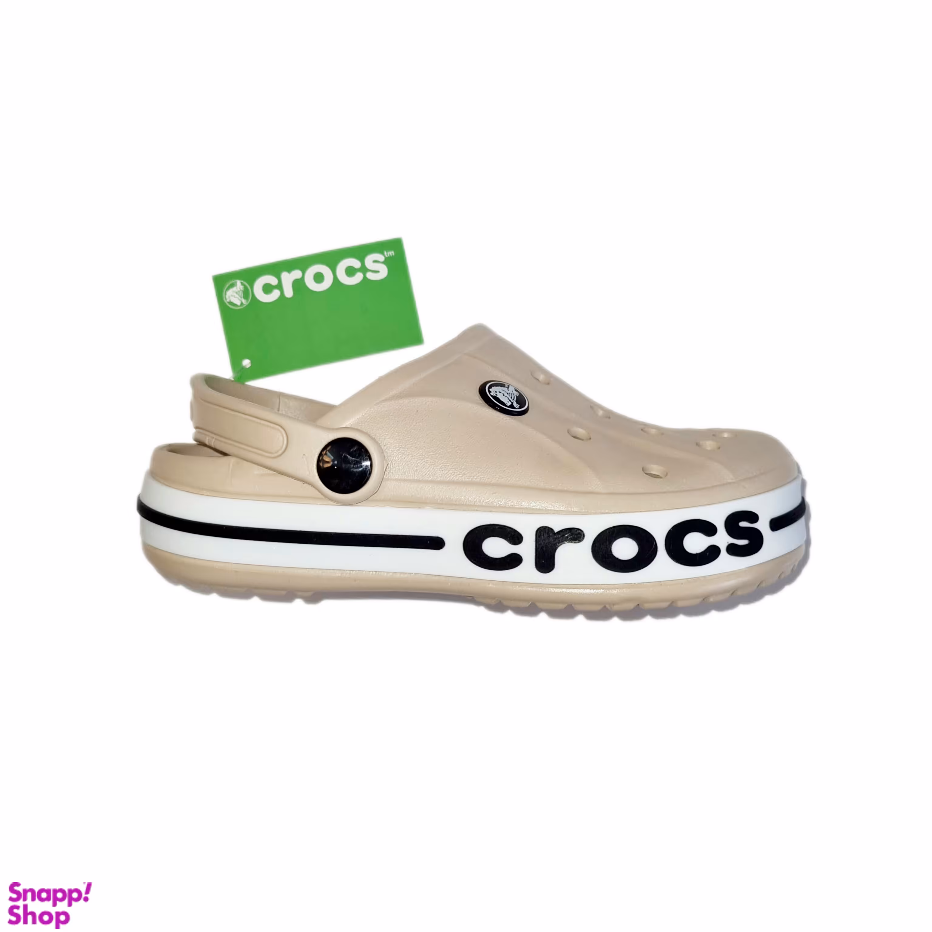 صندل دخترانه طرح کراکس کلاسیک رنگ کرم