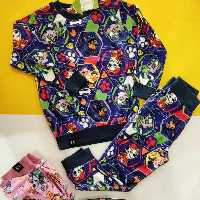 بلوز شلوار مخمل دختر و پسر سایز 45