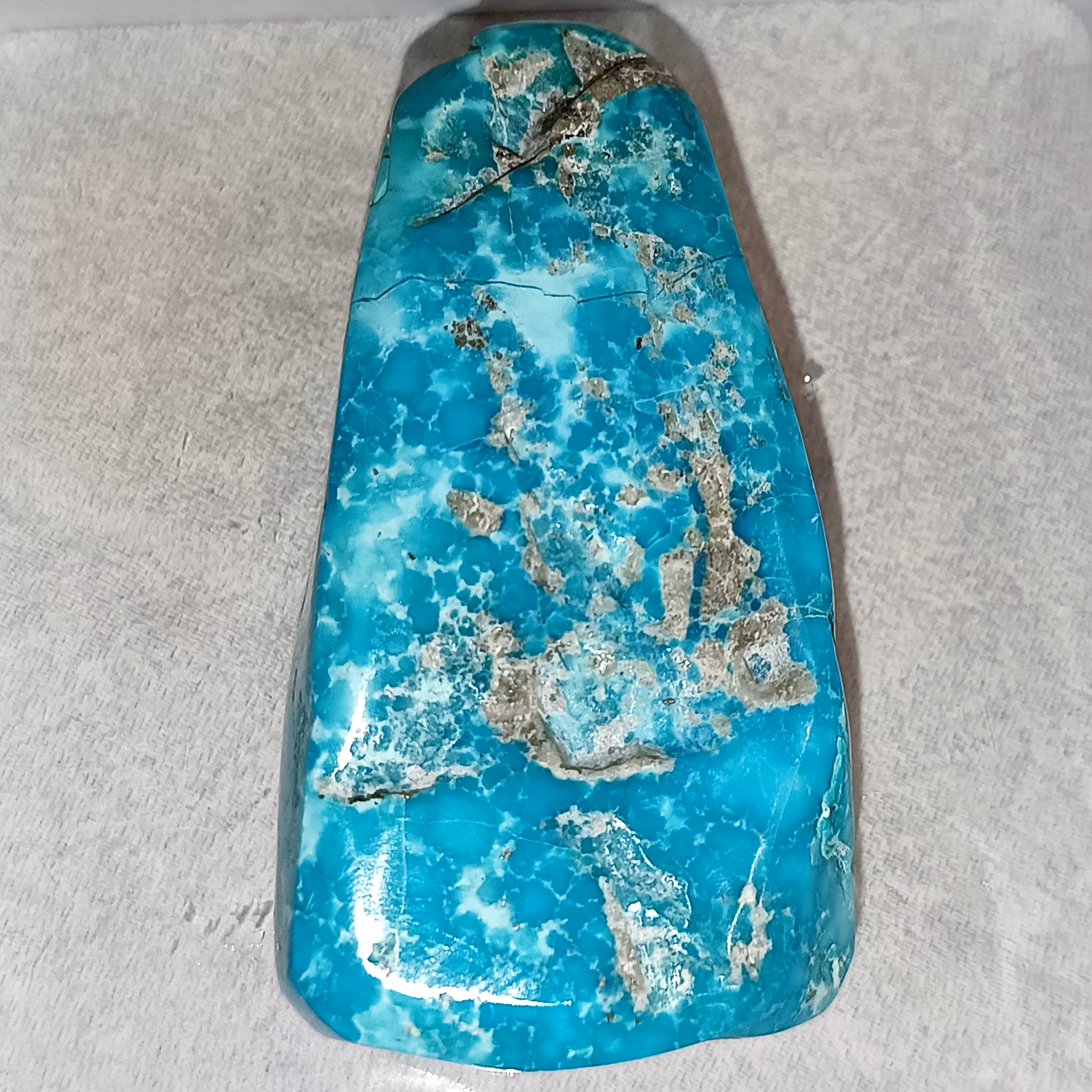 فیروزه بزرگ پرطاووسی ایرانی با (ضمانتنامه کتبی اصل بودن بدون احیا و ایرانی بودن)