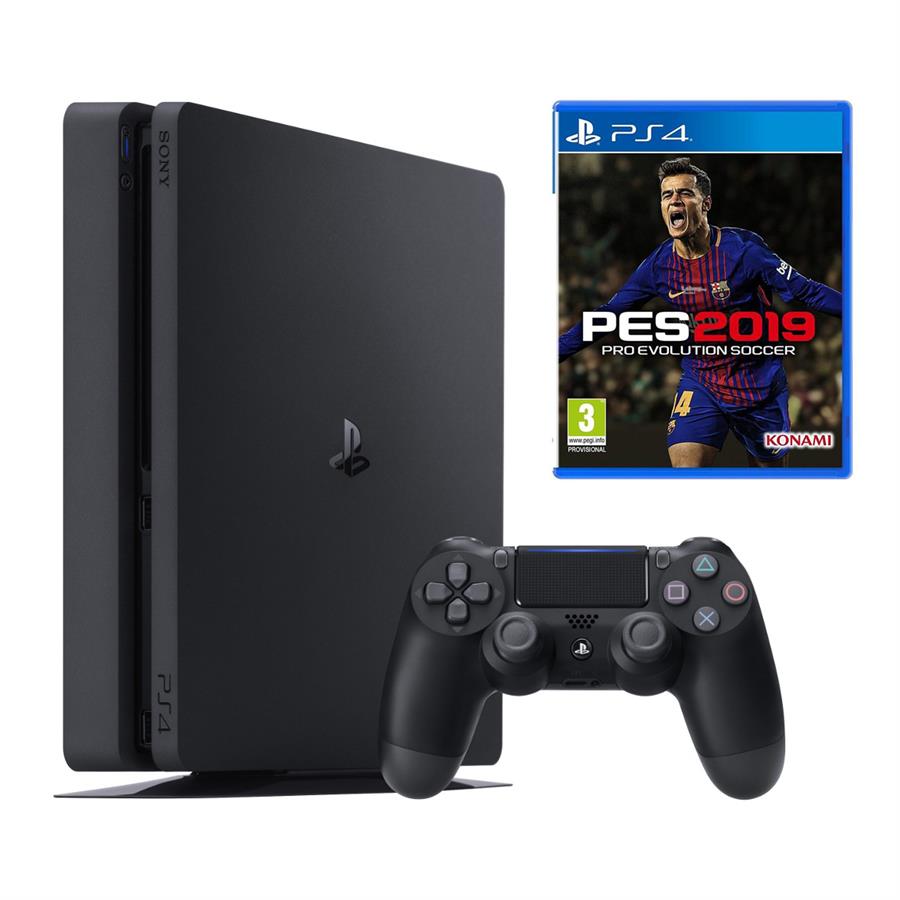 کنسول بازی سونی مدل Playstation 4 Slim کد CUH-2216B Region 2  ظرفیت 1 ترابایت به همراه بازی  پی اس 19