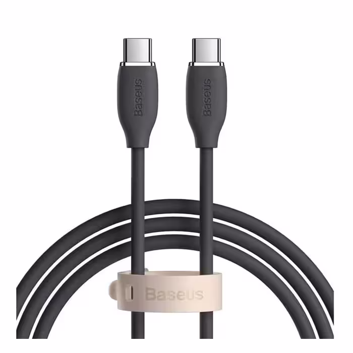 قیمت و خرید کابل تبدیل 1.2 متر USB-C به USB-C بیسوس مدل Jelly Liquid Silica Gel CAGD030001 | یاس ارتباط