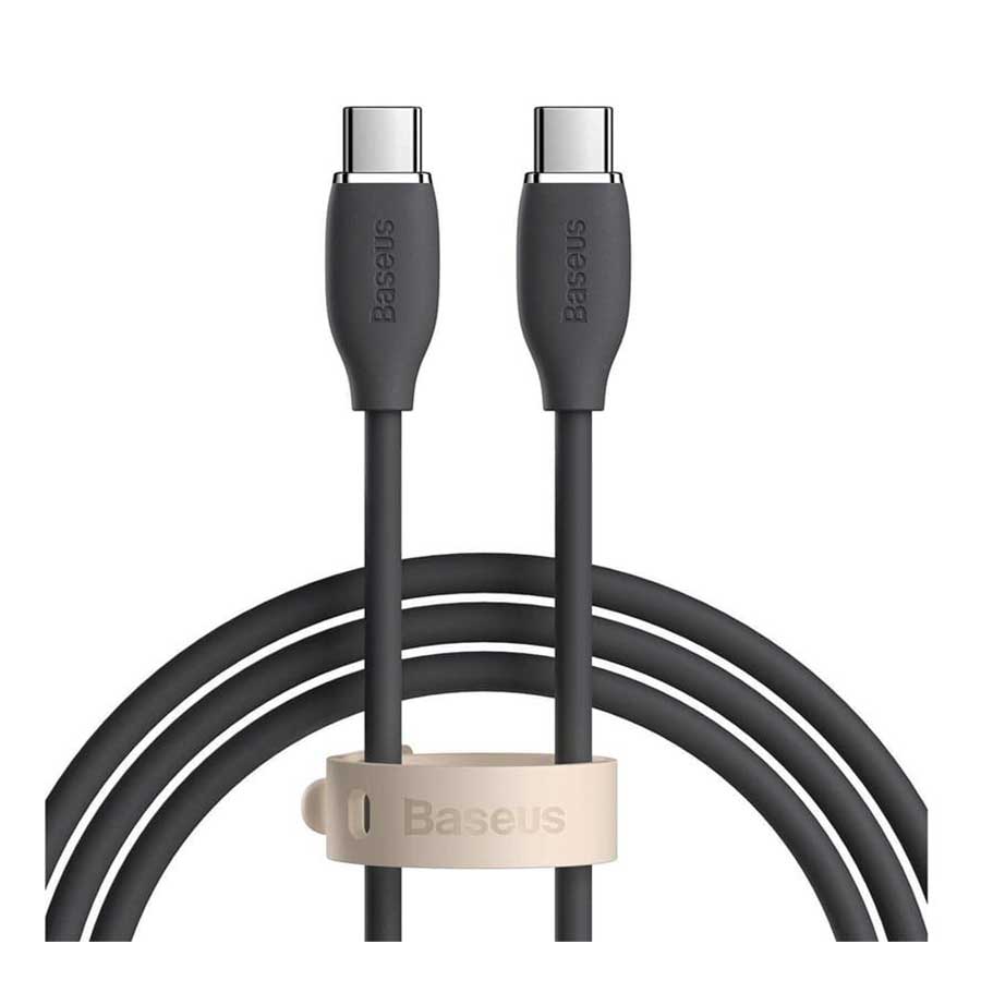 قیمت و خرید کابل تبدیل 1.2 متر USB-C به USB-C بیسوس مدل Jelly Liquid Silica Gel CAGD030001 | یاس ارتباط