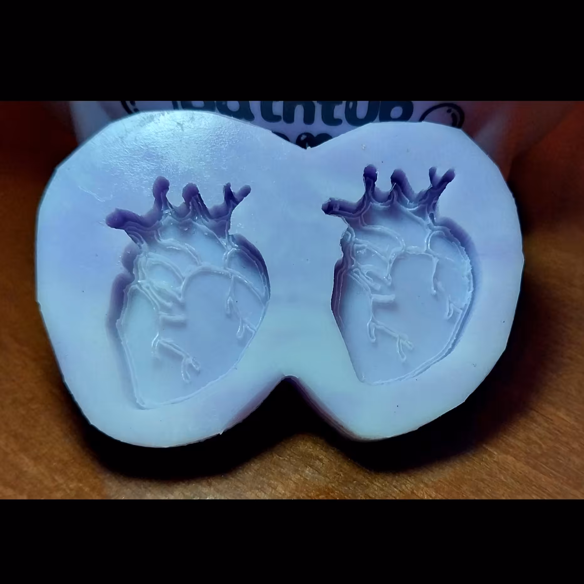 قالب سیلیکونی مدل آناتومی قلب مخصوص رزین