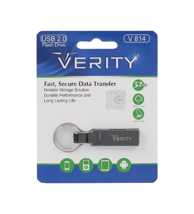 فلش مموری وریتی مدل V814 ظرفیت 32 گیگابایت مشکی