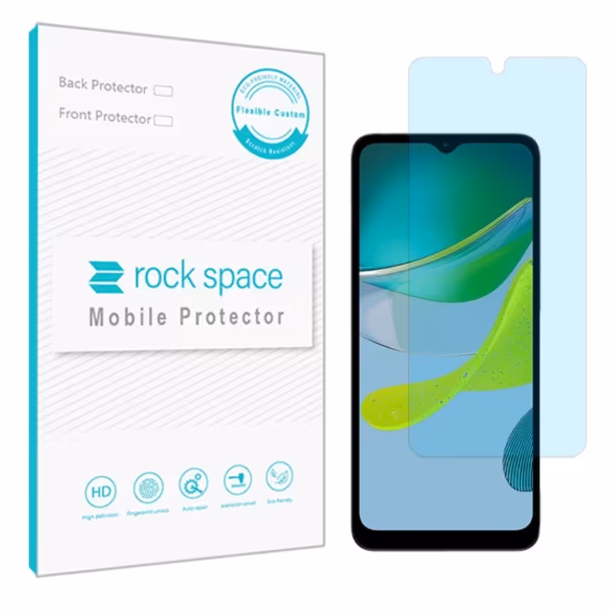 گلس نانو هیدروژل آنتی بلو و ضد ضربه گوشی موتورولا Moto E13 برند راک اسپیس  