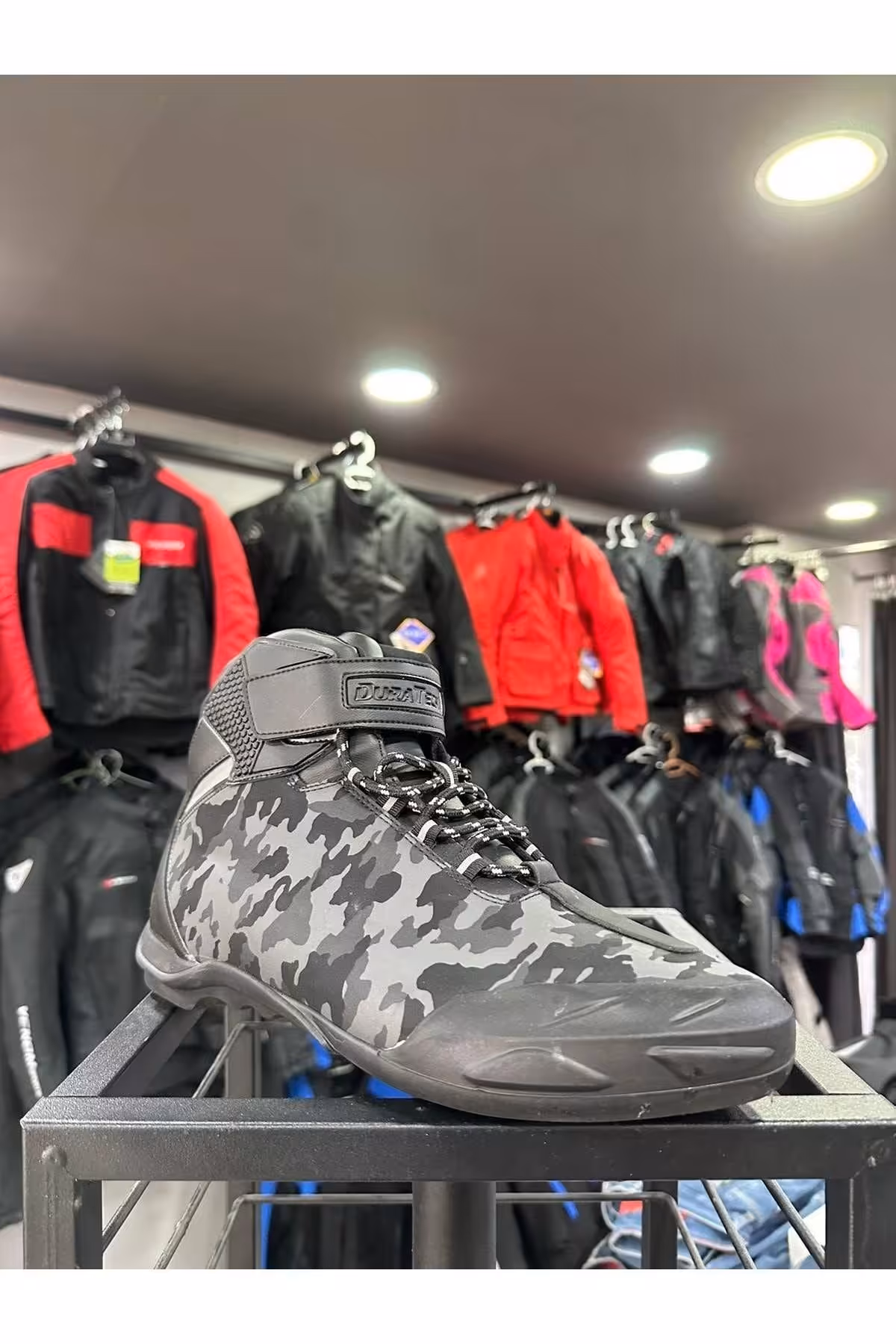 کفش و بوت موتورسیکلت خاکستری مردانه زنانه موتور سیکلت استتار Duratech Milano فورت جی تی Forte Gt