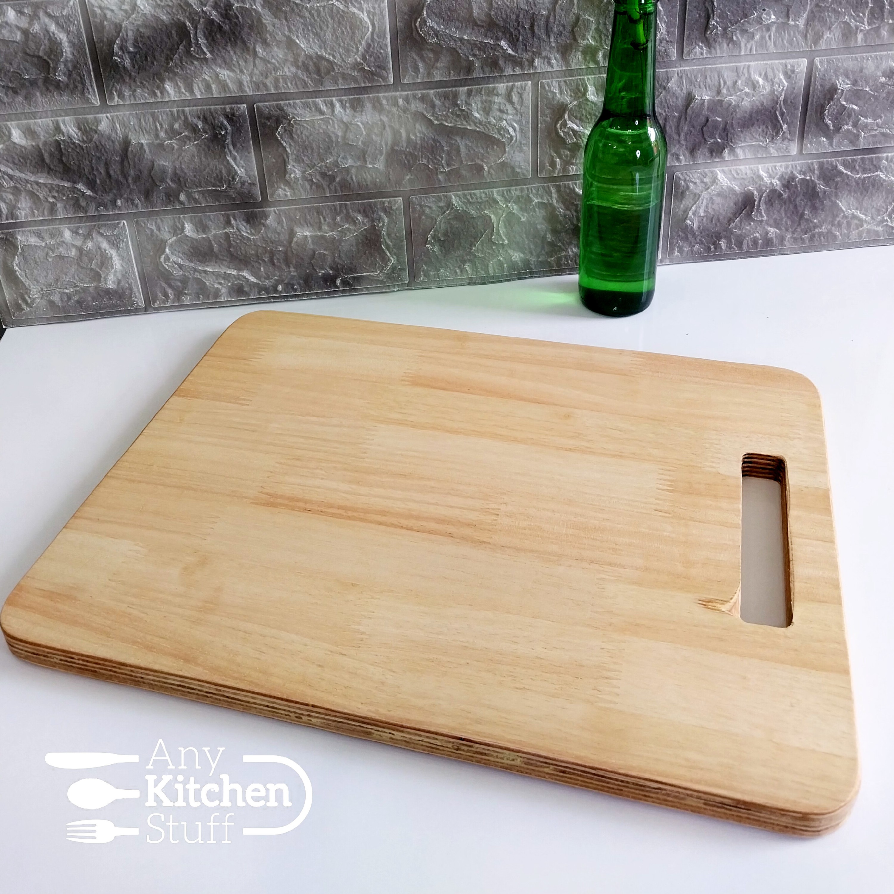 تخته گوشت مستطیل بزرگ چوبی در ابعاد 39 در 29 (چوب بامبو 13 لایه)