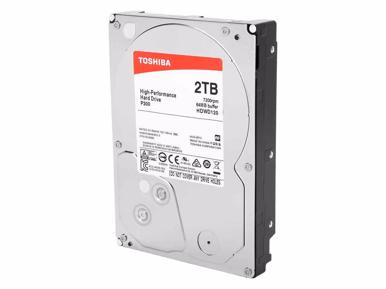 هارد اینترنال توشیبا P300 ظرفیت 2 ترابایت