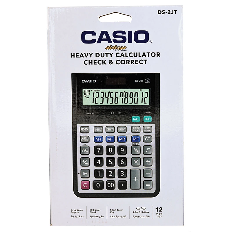 ماشین حساب رومیزی 12 رقم کاسیو مدل CASIO DS-2JT