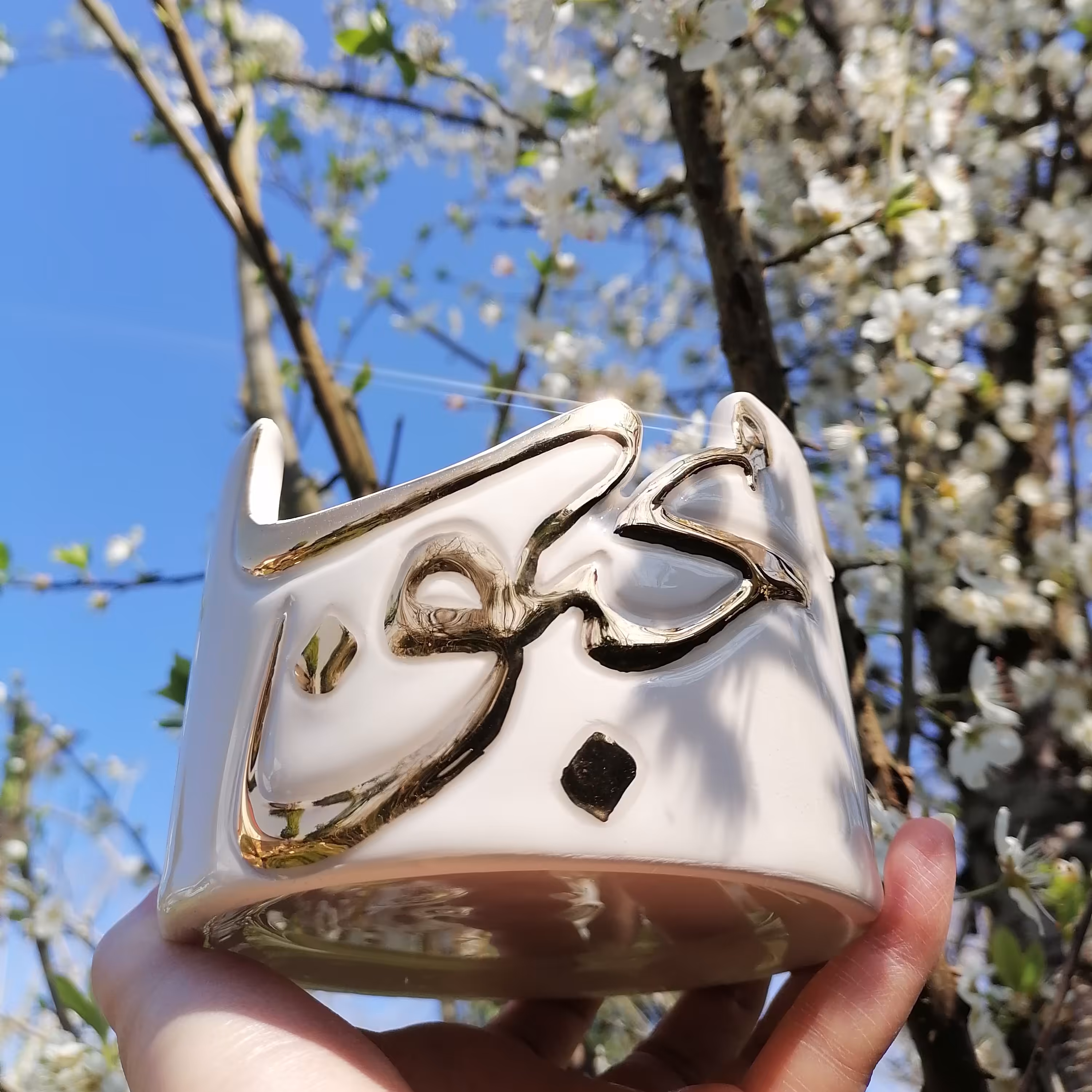 ظرف پذیرایی  دست ساز سرامیکی محبوب